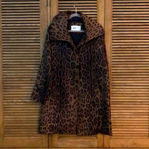 Beautiful leopard print swing jacket!